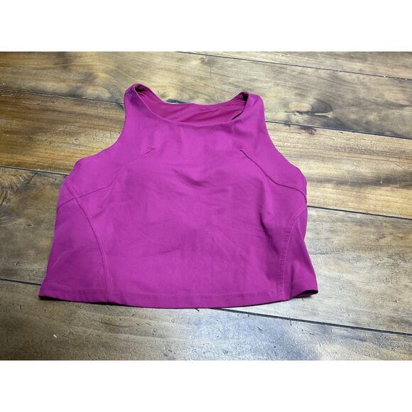 Lululemon Invigorate Training Tank Top Sonic Pink Size Large Crop - Picture 1 of 10